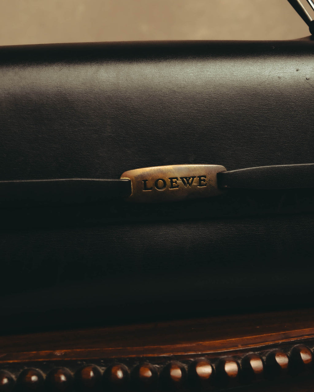 "LOEWE" Classic smooth leather top handle bag