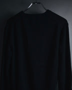 "Dolce & Gabbana" Minimal v-neck fine knit sweater