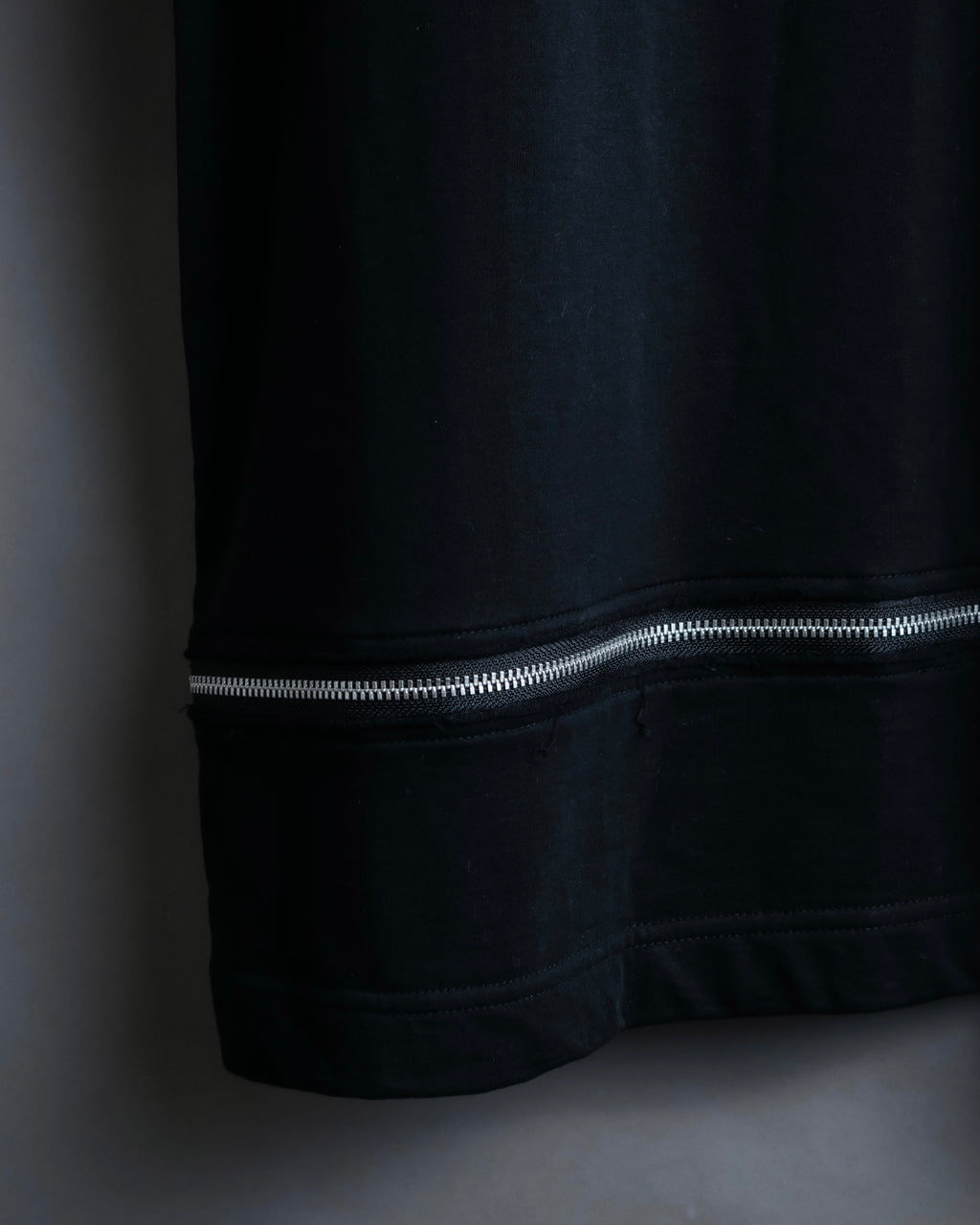 “Comme des Garçons Homme Plus” Zip attached detail T shirt
