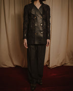–SPECIAL– "VALENTINO"
Early 2010s lace and leather double-breasted jacket