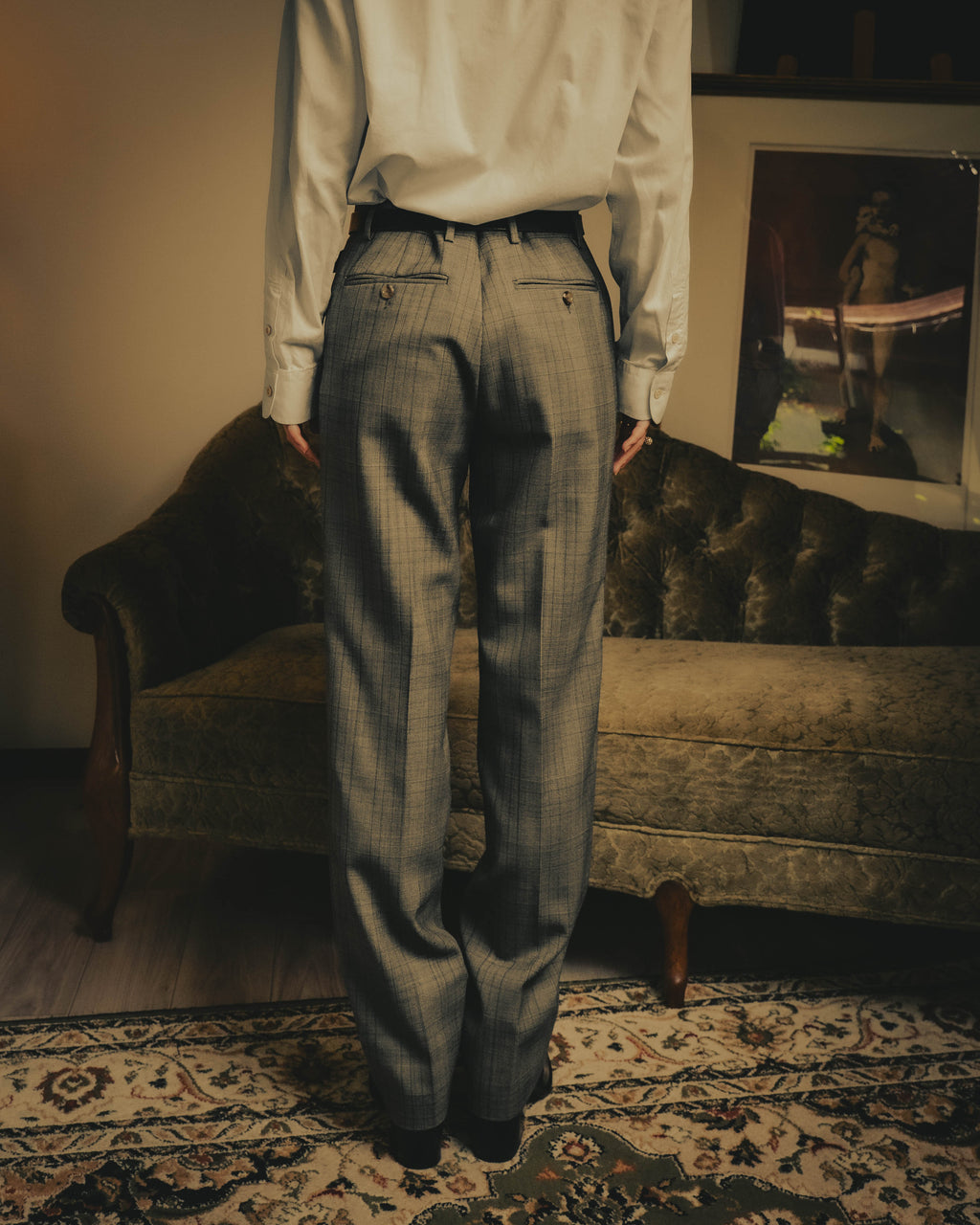 -SPECIAL- “GUCCI” 2019-2021 Glen check double-breasted wool suit