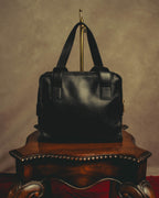"CELINE" 80's-90's Classic leather top-handle bag
