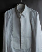"GIVENCHY" Bosom panel design white shirt
