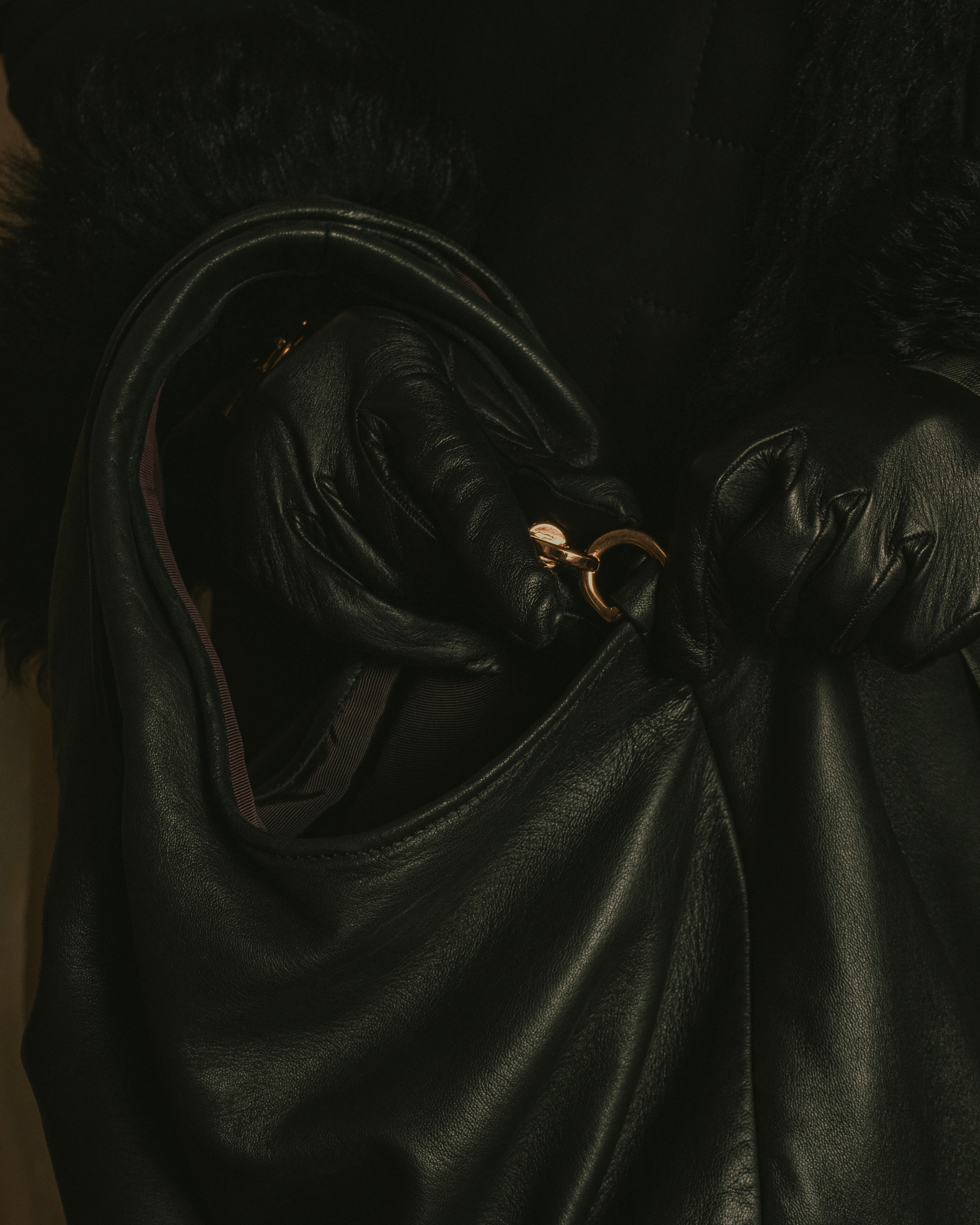 -SPECIAL- “LOEWE” Calle oversized padlock leather bag