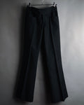"GUCCI" 90’s-00’s signature hardware pinstripe wool slacks