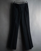 "GUCCI" 90’s-00’s signature hardware pinstripe wool slacks