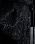 “MAX&Co.” Double-breasted houndstooth tweed coat