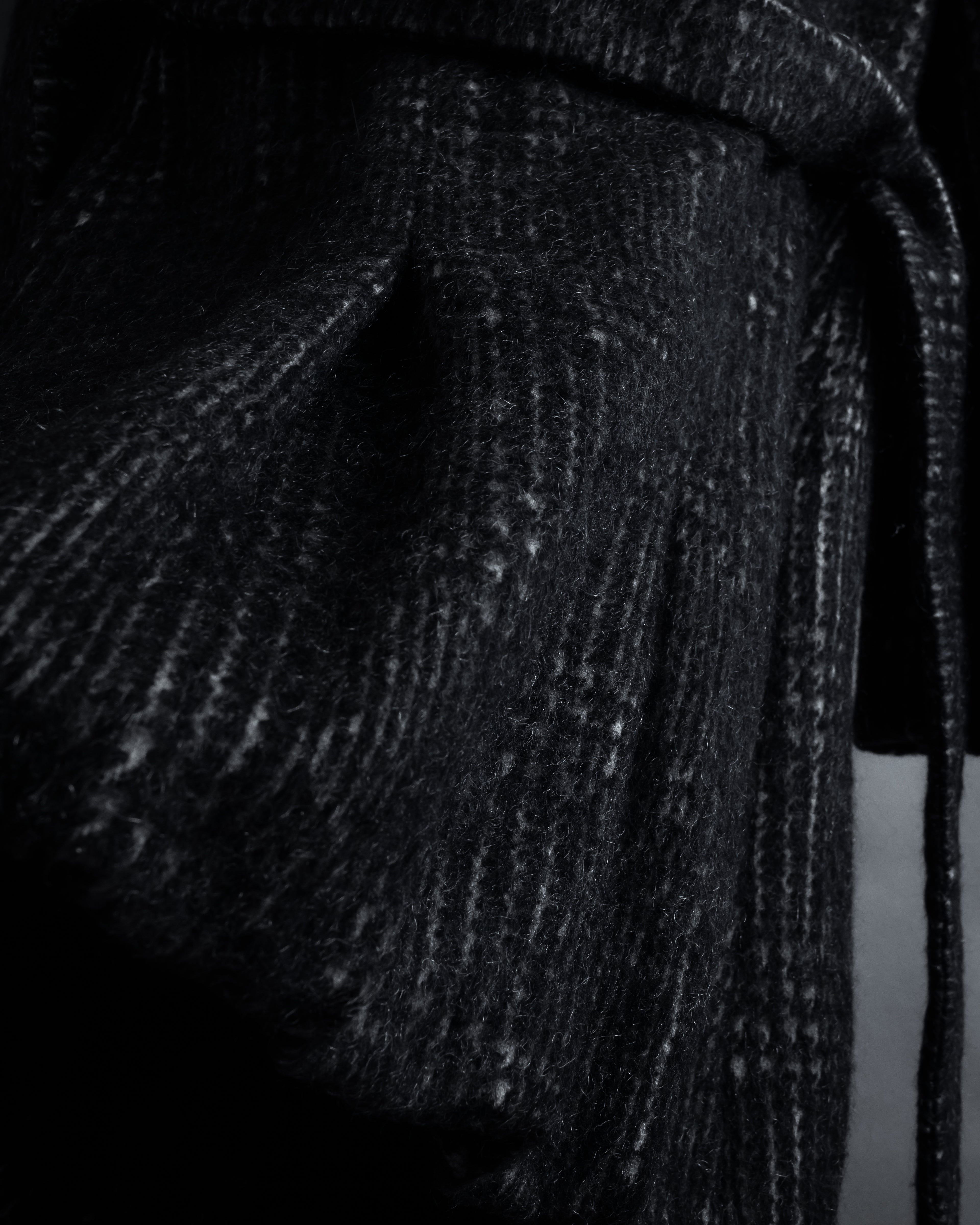 “MAX&Co.” Double-breasted houndstooth tweed coat