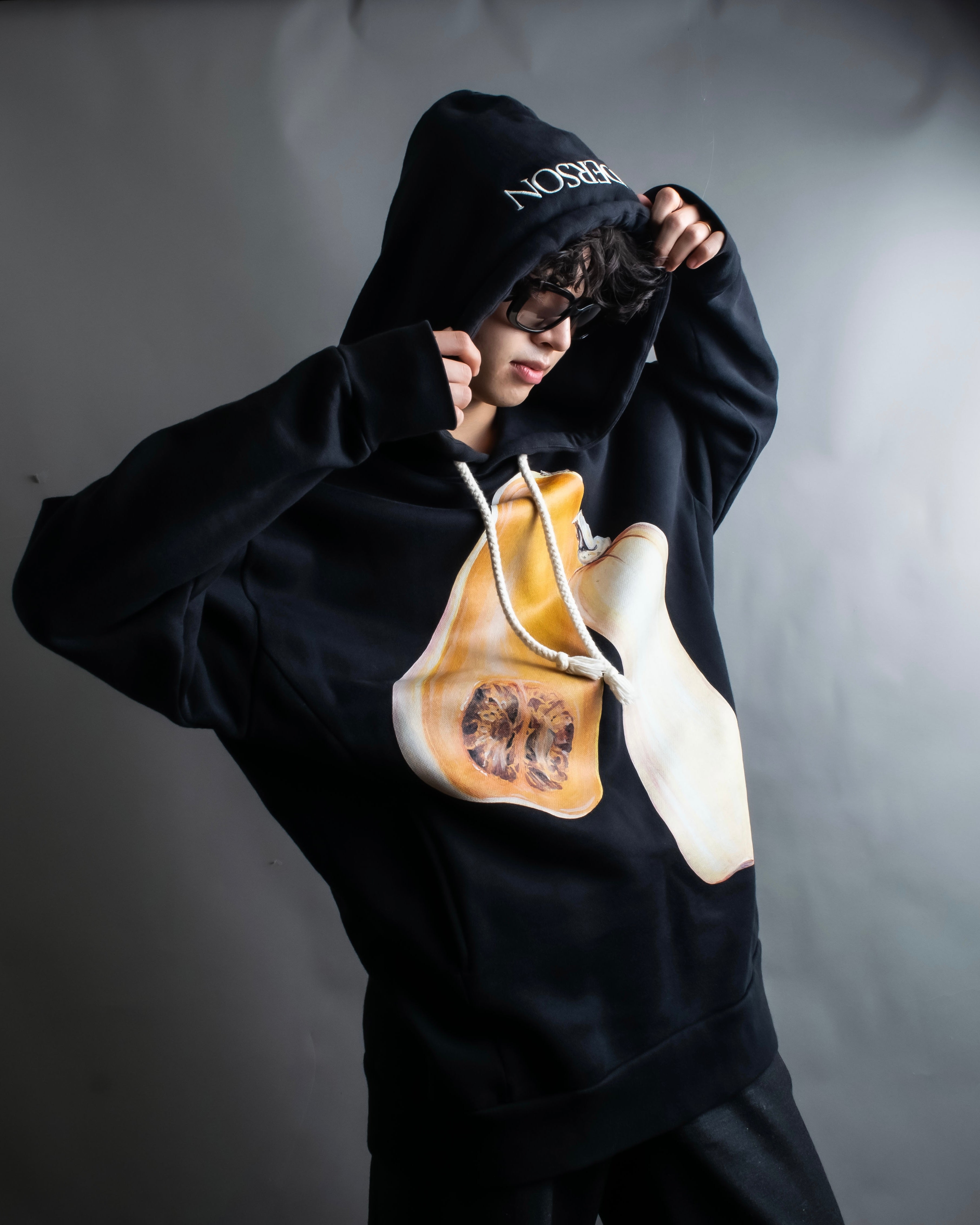 “JW Anderson” pear painted oversized hoodie