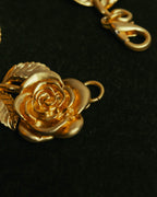 “KENZO” 90’s-00’s sculptural rose motif bracelet