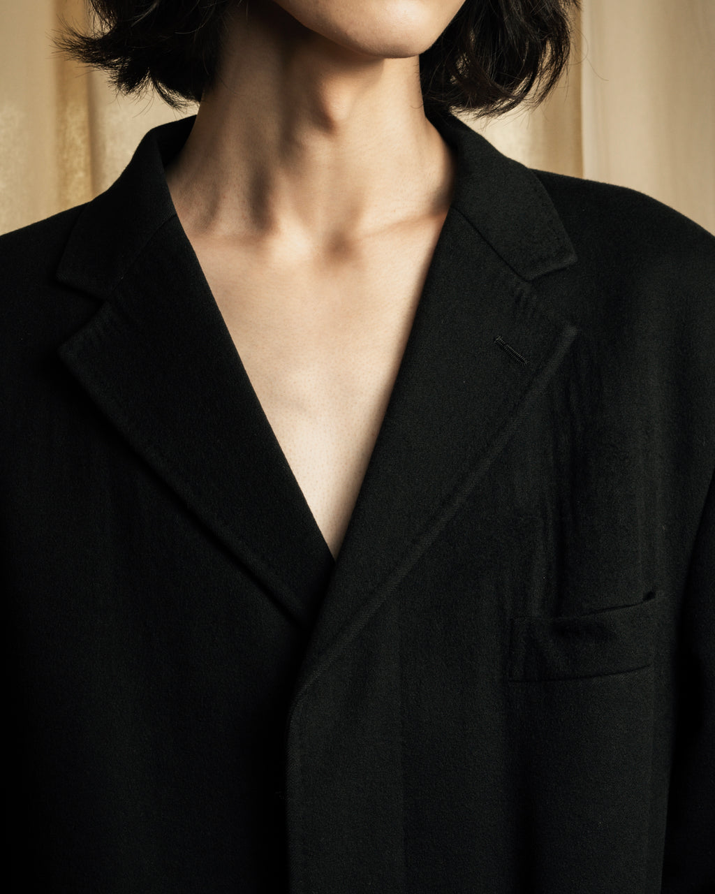 "Ermenegildo Zegna" Drapey finish 100% cashmere cloth chester coat