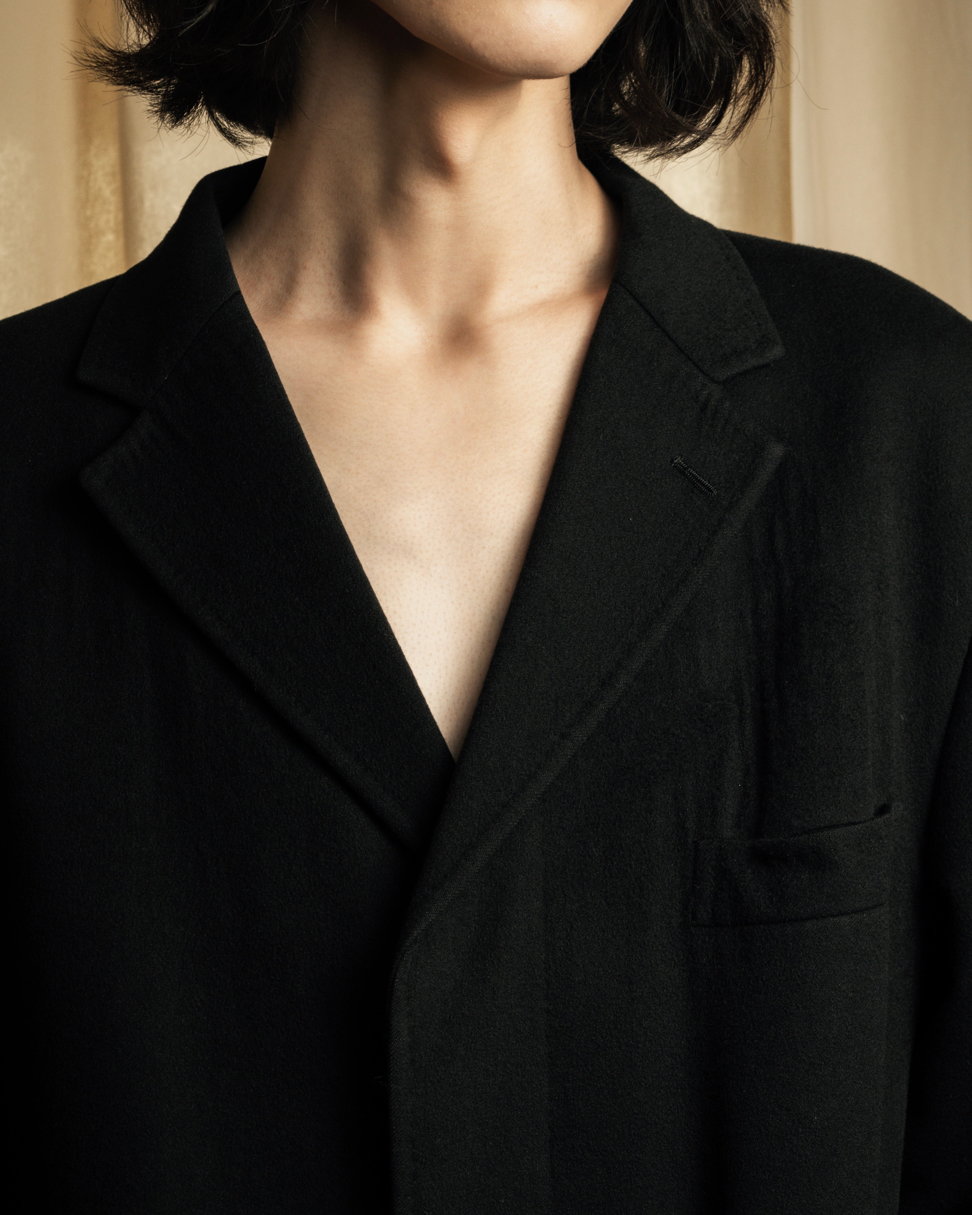 "Ermenegildo Zegna" Drapey finish 100% cashmere cloth chester coat