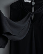 "VALENTINO" 2020-21 Gathered design bow tie skipper silk pullover