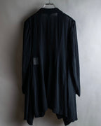 "COMME des GARCONS" 99SS sheer drape docking detail tailored jacket