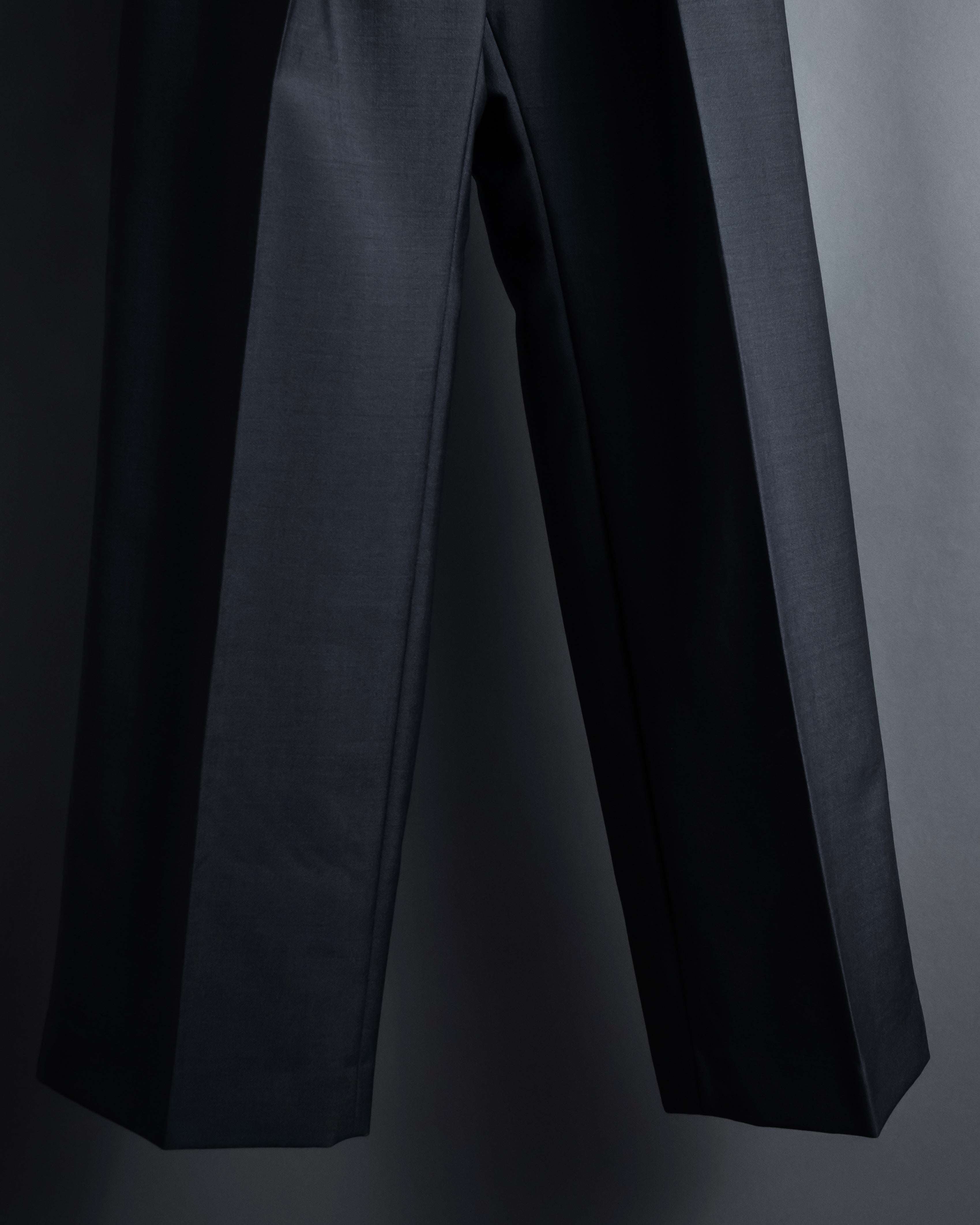 "Acne Studios" Button fly design wide straight slacks