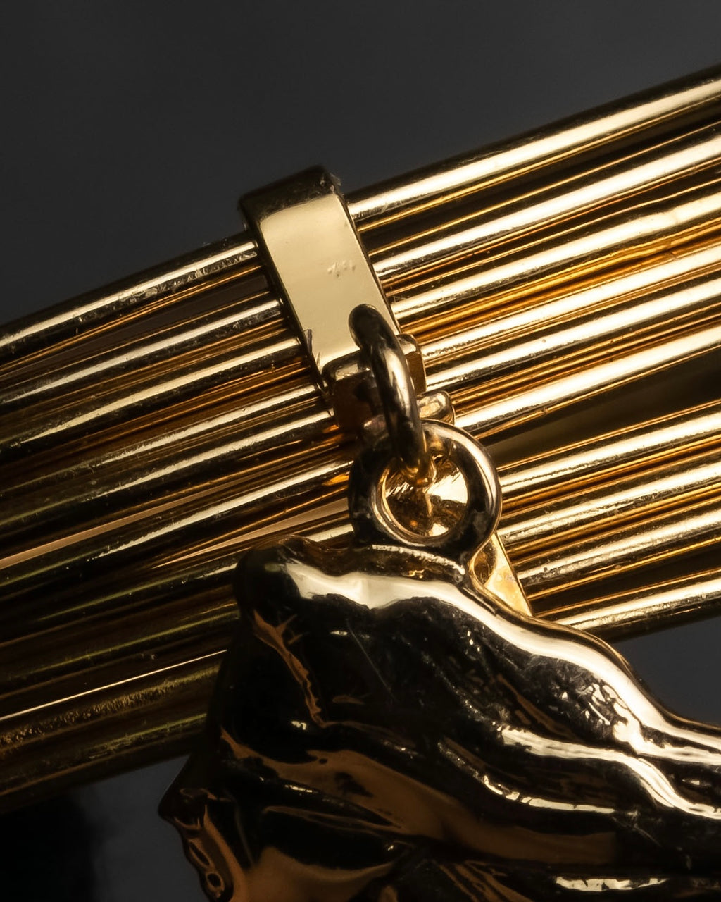 "Dolce & Gabbana" Ultra-thin wire layered gold metal bangle