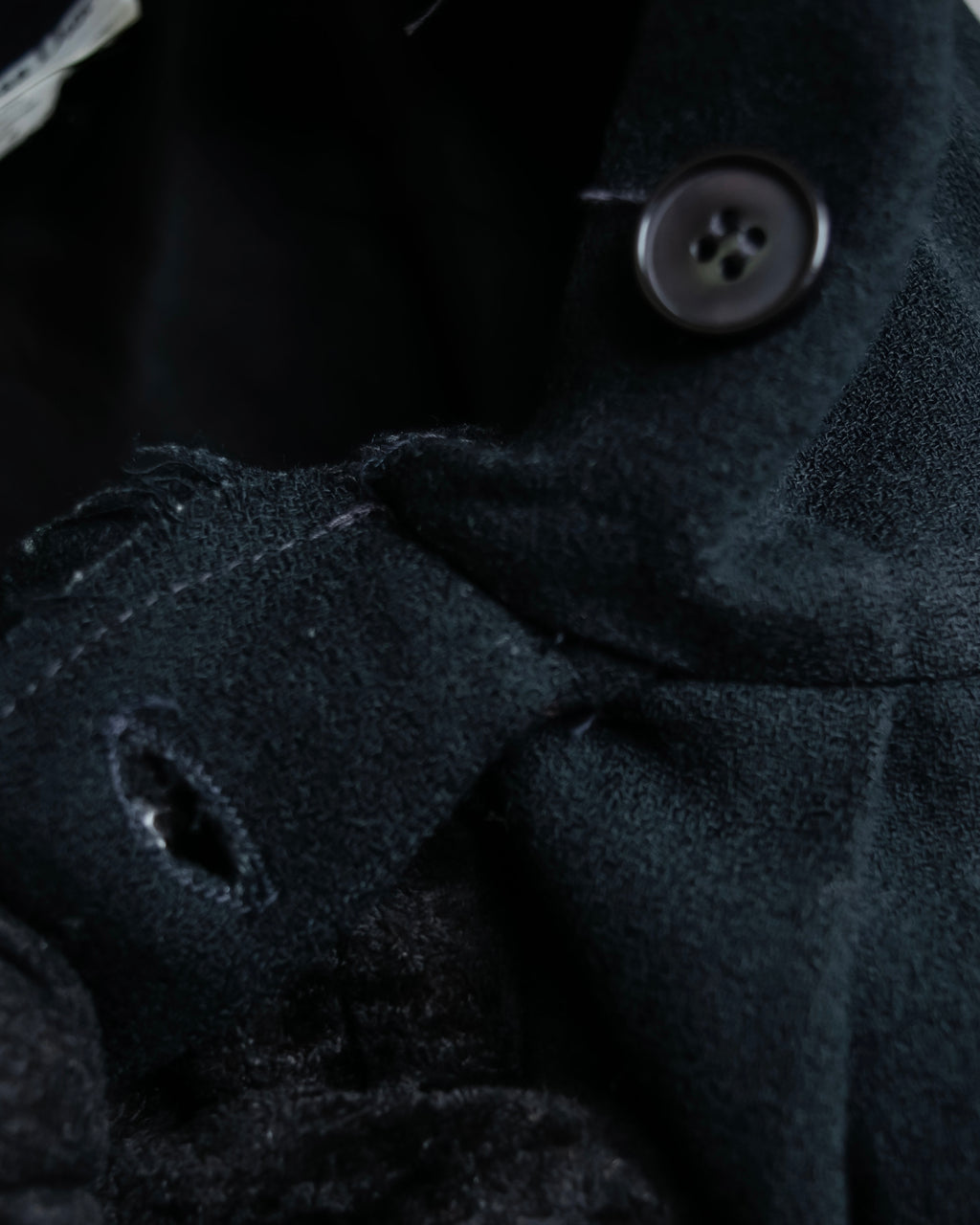 "Christian Dior" Wool draped pleated flared skirt