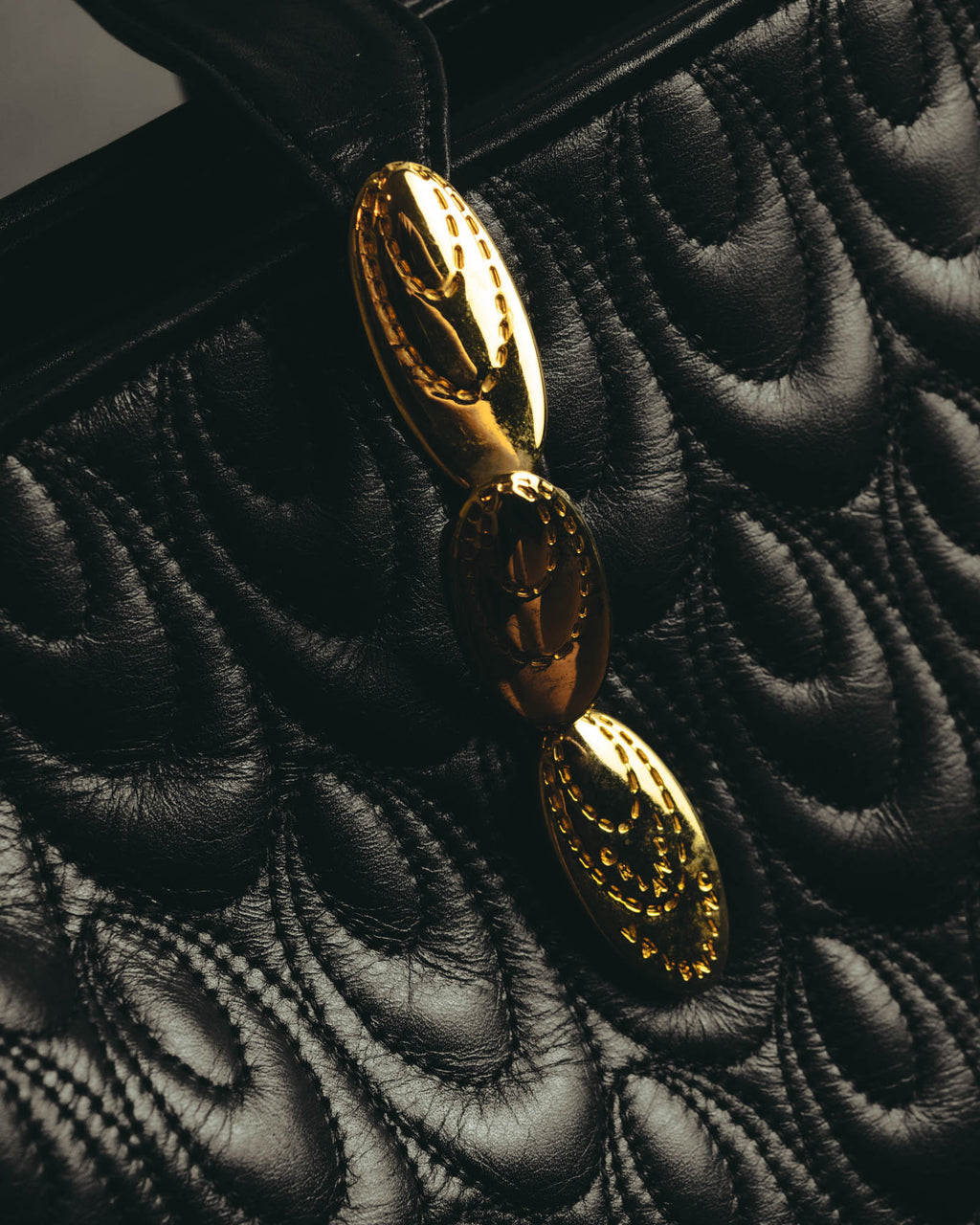 "Valentino Orlandi" 80's-90's Sculptural quilted leather shoulder bag