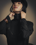 -SPECIAL- “HERMÈS” 00’s Jean Paul Gaultier era belted four-zip long cardigan