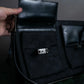 "GUCCI" Two outside pockets detailing GG monogram pattern hand bag