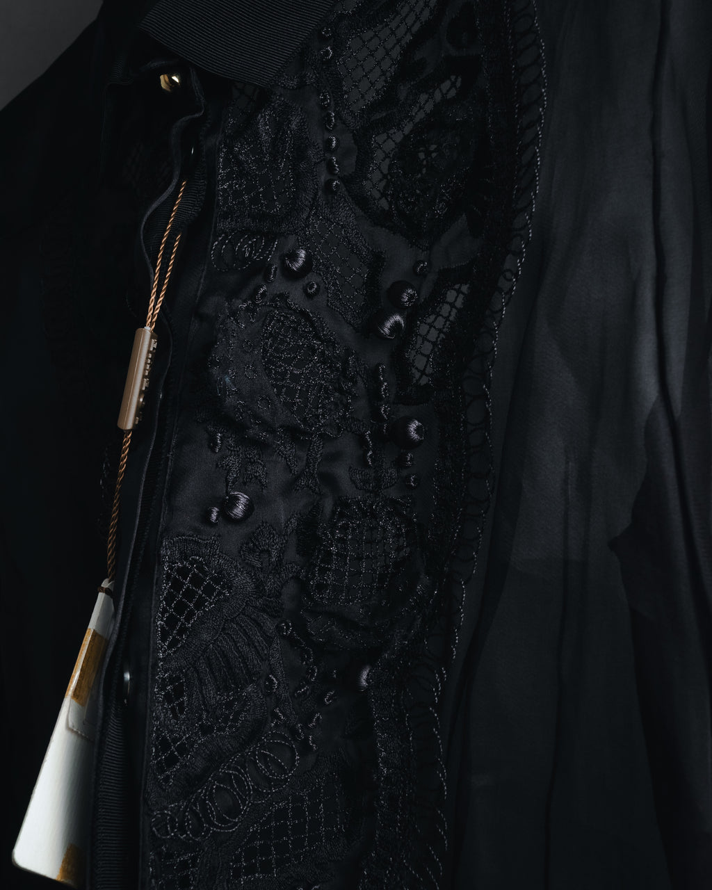 "LOEWE" 2014AW Sheer embroidered shirt