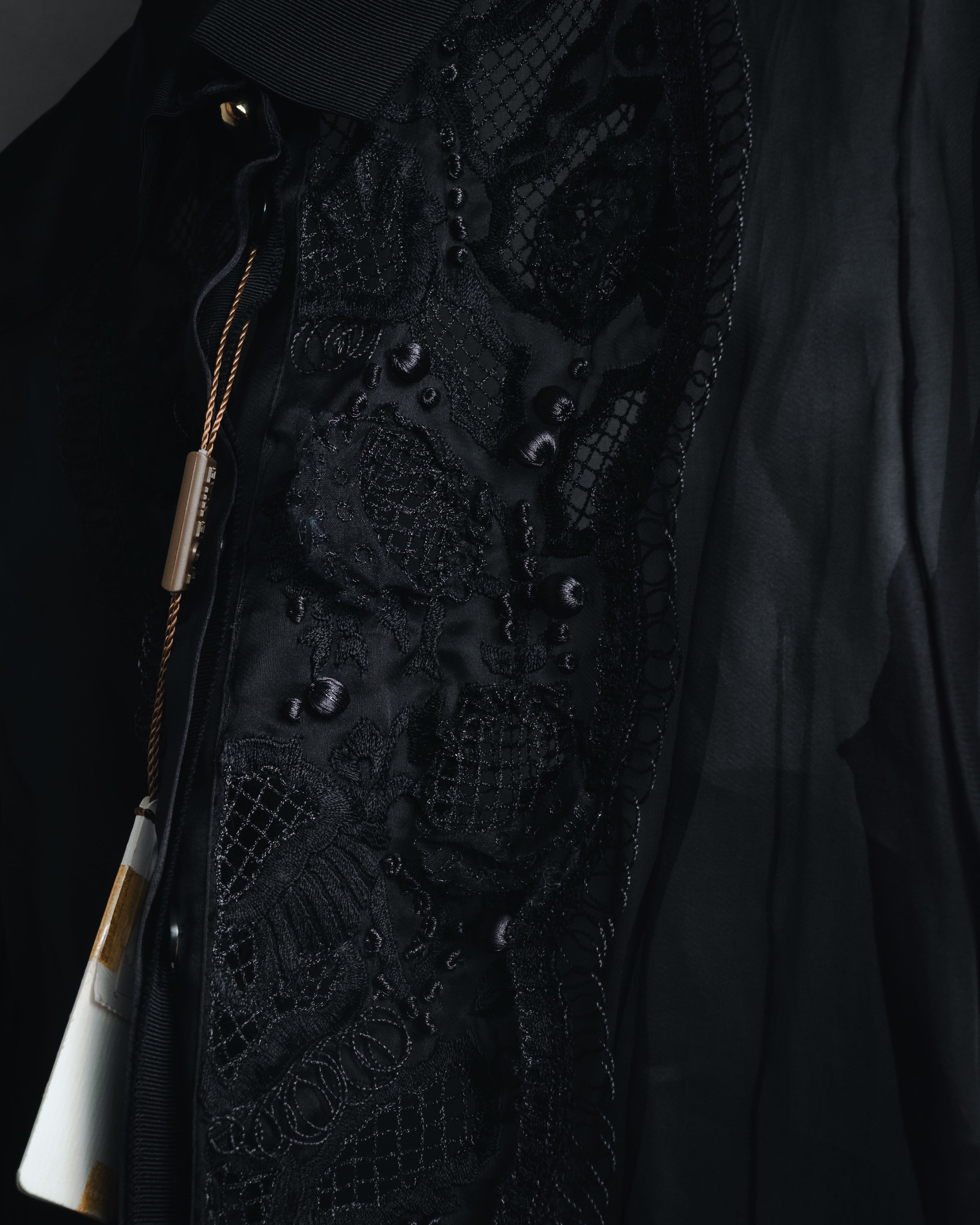 "LOEWE" 2014AW Sheer embroidered shirt
