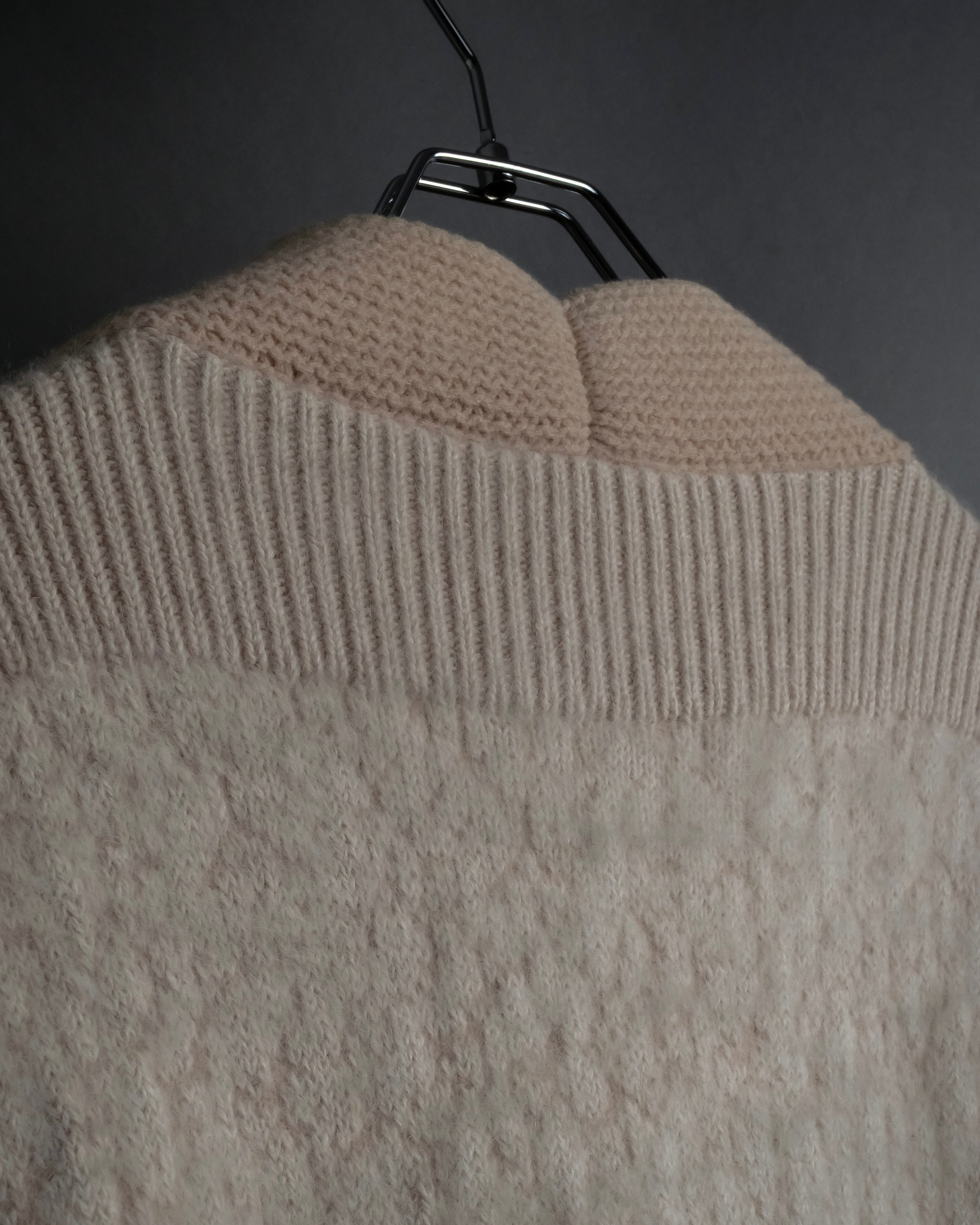 "Chloe" Angora mix standing up long cardigan