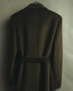 “Max Mara” 00’s Belted angora blend long coat