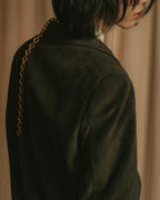 -SPECIAL- "GUCCI" 90’s Tom ford design suede tailored jacket