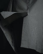 "HERMES" 00's striped stretch cotton tailored jacket