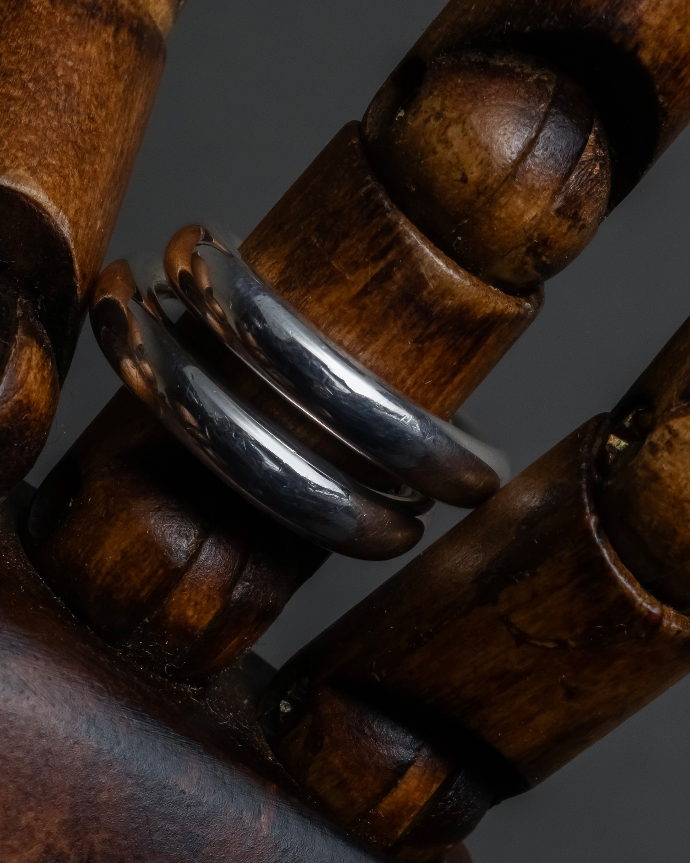 "HERMES" Vertige polished silver 925 ring