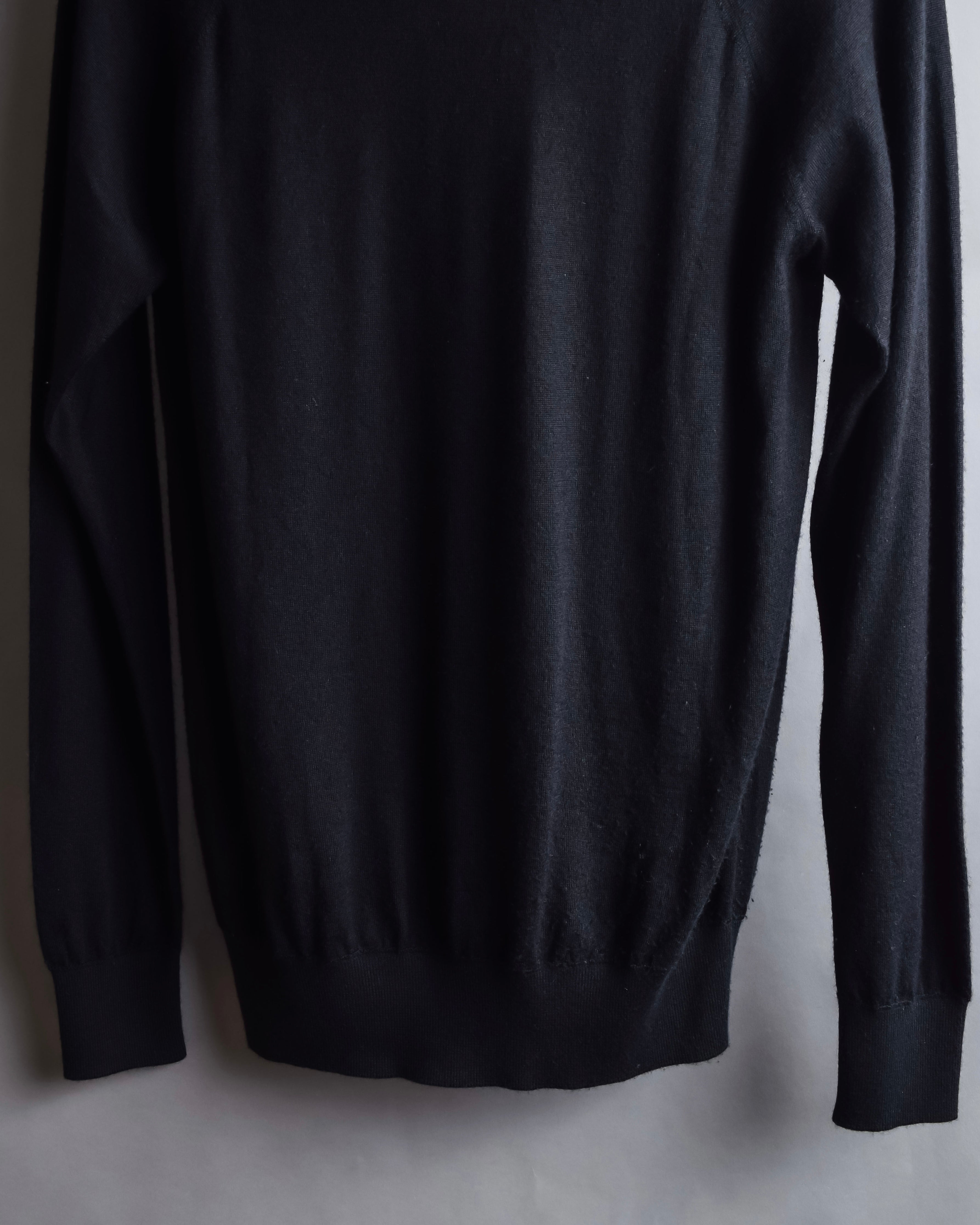 "HERMES" Cashmere silk blend V-neck knit