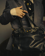 "–SPECIAL– Yves Saint Laurent" 00's-10's Soft leather 2-way handbag