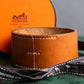 "HERMES" Pourtur brown leather bracelet