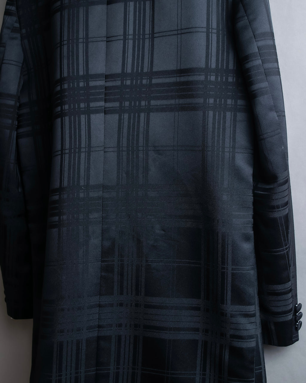 Vintage geometric check oversized tailored jacket