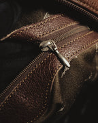 “BALENCIAGA” 80’s rounded dome leather shoulder bag