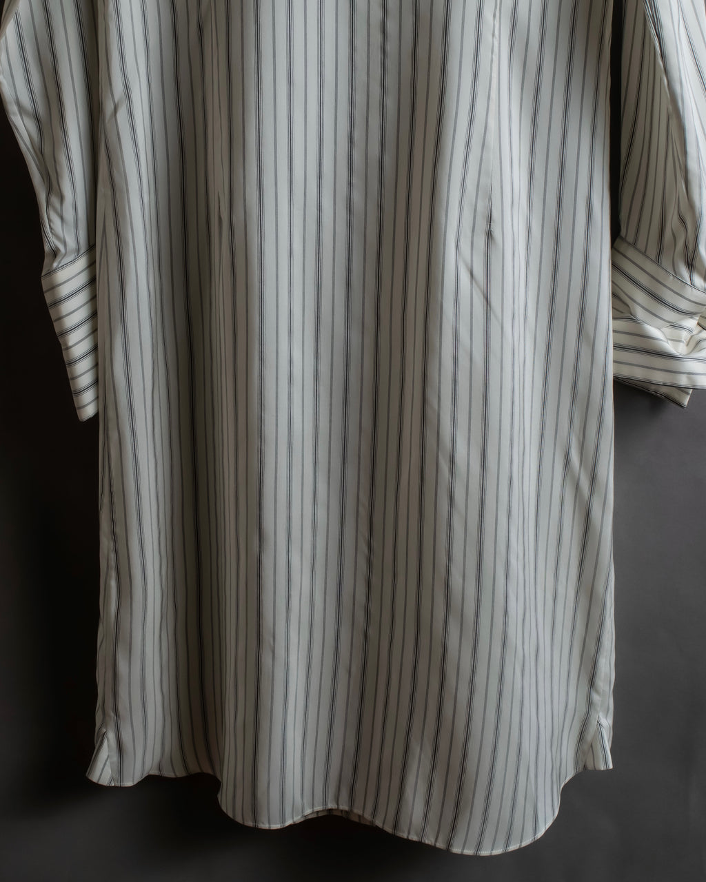 "MAISON MARGIELA" 16SS bowtie design striped long shirt