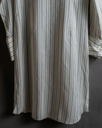 "MAISON MARGIELA" 16SS bowtie design striped long shirt