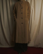 Abrigo de silueta acampanada con mezcla de lana de angora de "ISSEY MIYAKE" 03AW