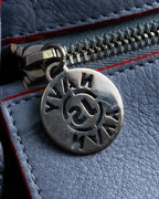 "JIL SANDER navy" bicolor 2way tote bag