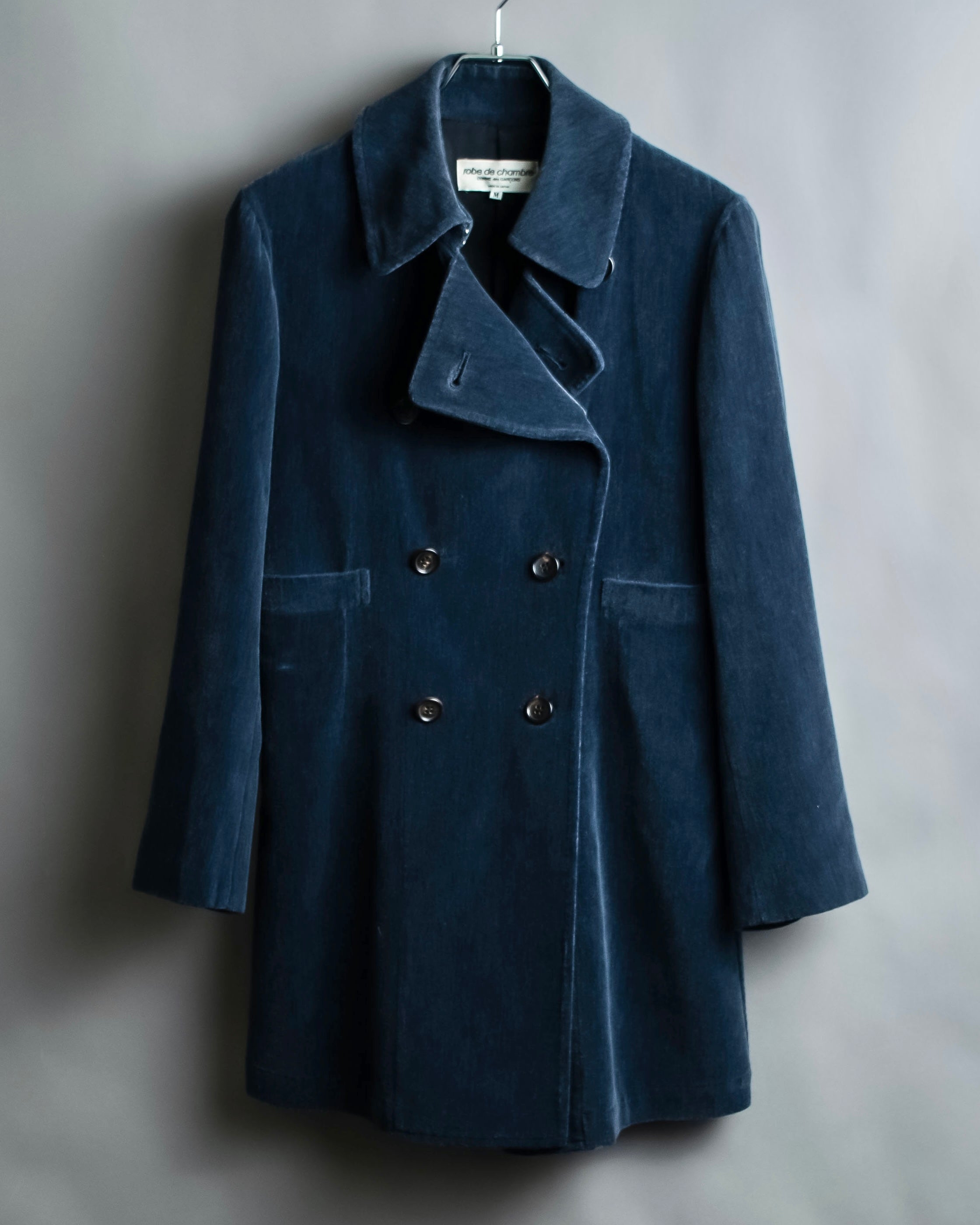 "Comme des garçons robe de chambre" Beautiful velour double half coat