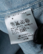 "COMOLI" Flap pocket design oversized denim jacket