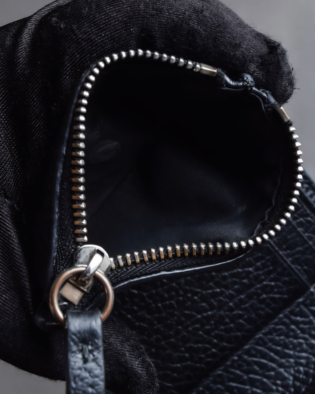 "MAISON MARGIELA" Grained leather envelope compact wallet