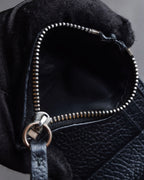 "MAISON MARGIELA" Grained leather envelope compact wallet