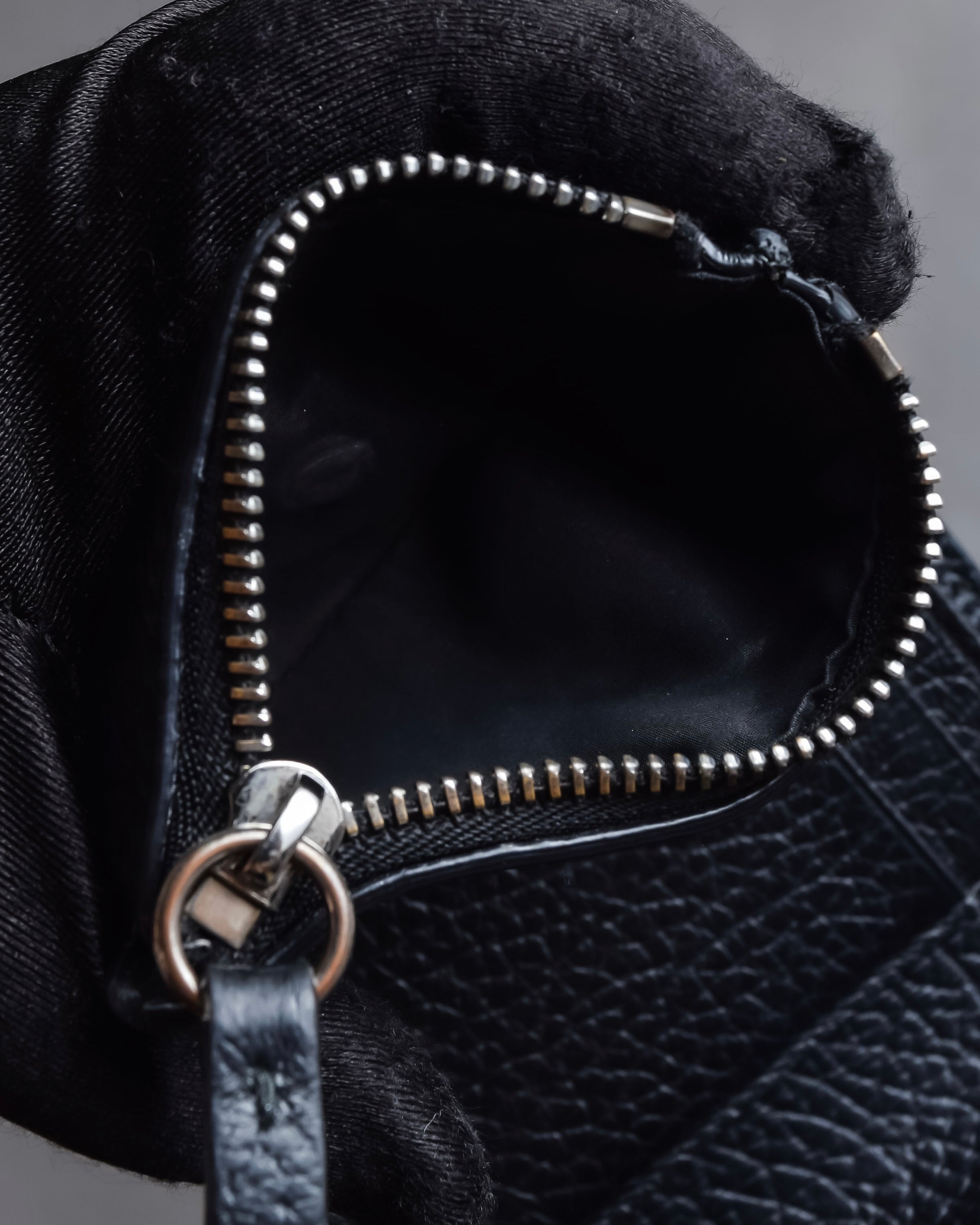 "MAISON MARGIELA" Grained leather envelope compact wallet