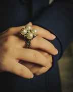 -SPECIAL- "GUCCI" 2015-2022 Pearl cluster sculptural statement ring