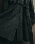 "WEEKEND Max Mara" 10's Soft suede goat leather robe coat