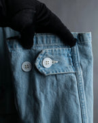 "COMOLI" Flap pocket design oversized denim jacket