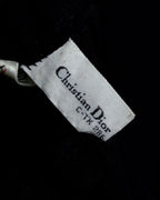 "Christian Dior PRETA PORTER" Compact gathered design crepe fabric blouse