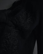 Chaqueta de piel con bordado de cuentas de los años 00 de Ralph Lauren